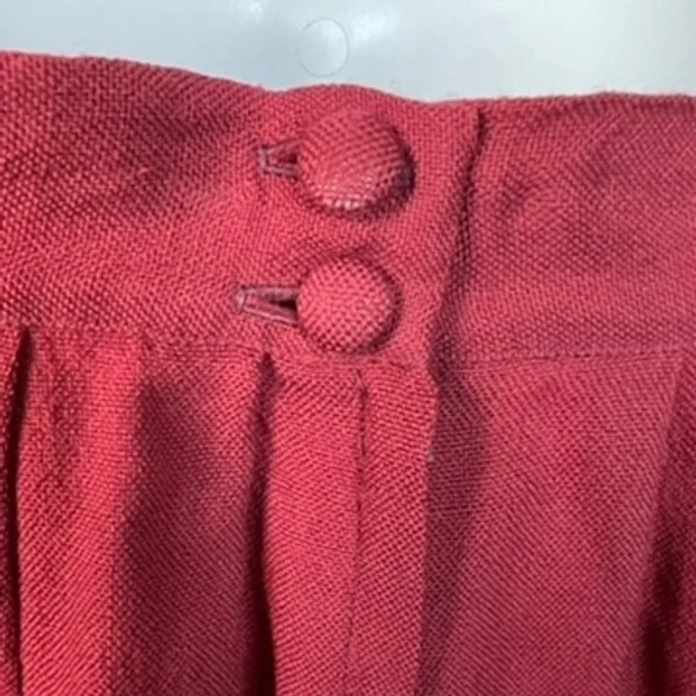 Marjory Jacobson Hand Woven Skirt & Shawl Set Burgundy‎ Geometric Boho Vintage